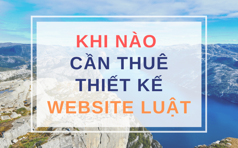 thiết kế web cho công ty luật