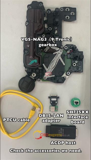 Yanhua Mini ACDP Module 19 Clone Mercedes VGS-NAG3 Gearbox