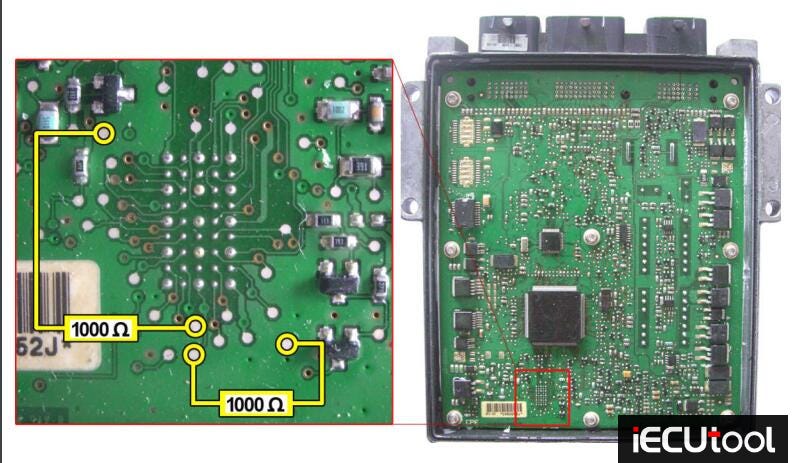 Foxflash Pinout to Ford PSA Fiat Visteon DCU102