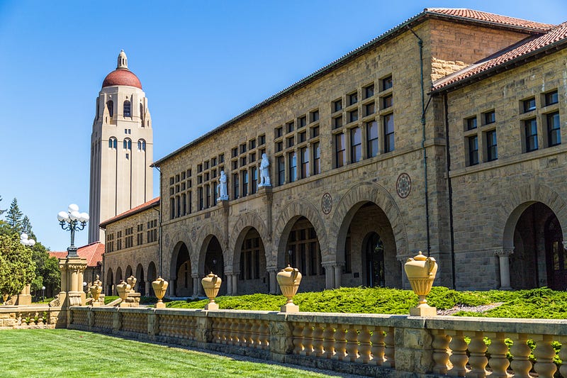 A portion of Stanford University's renowned campus is located in Palo Alto, CA.