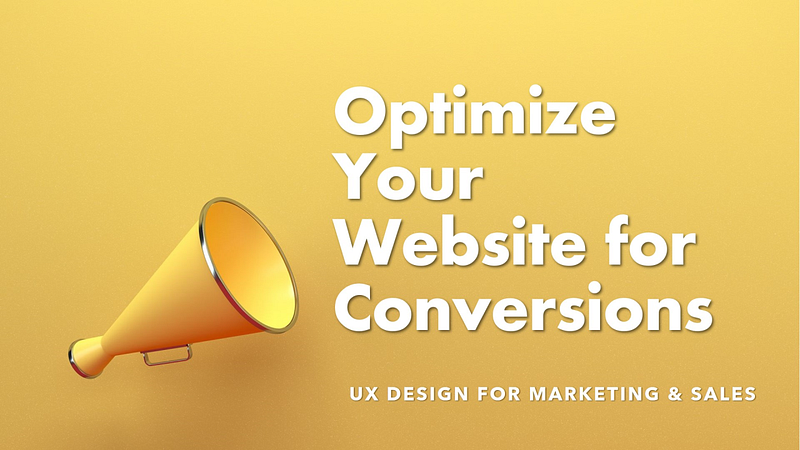 UX for Marketing & Sales: Optimising Websites and Landing Pages for Conversions Feature image