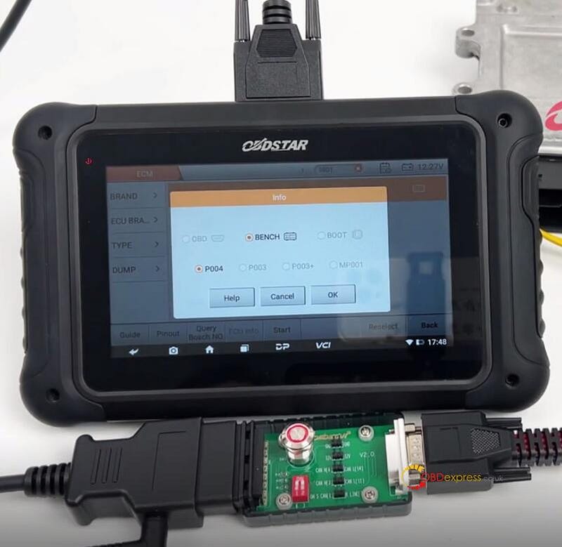 Volvo ECM Read, Write, Unlock with OBDSTAR DC706 on Bench