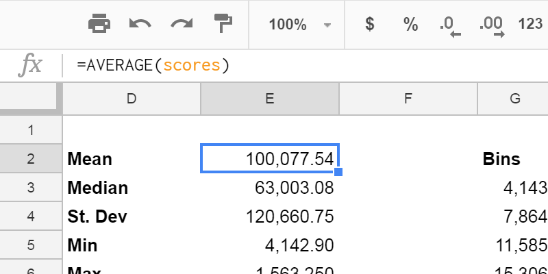 Multiyear Summary Statistics