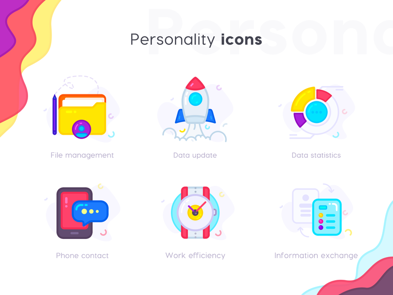 Beautiful Personality icons by J.HUA for Tunan in Icon