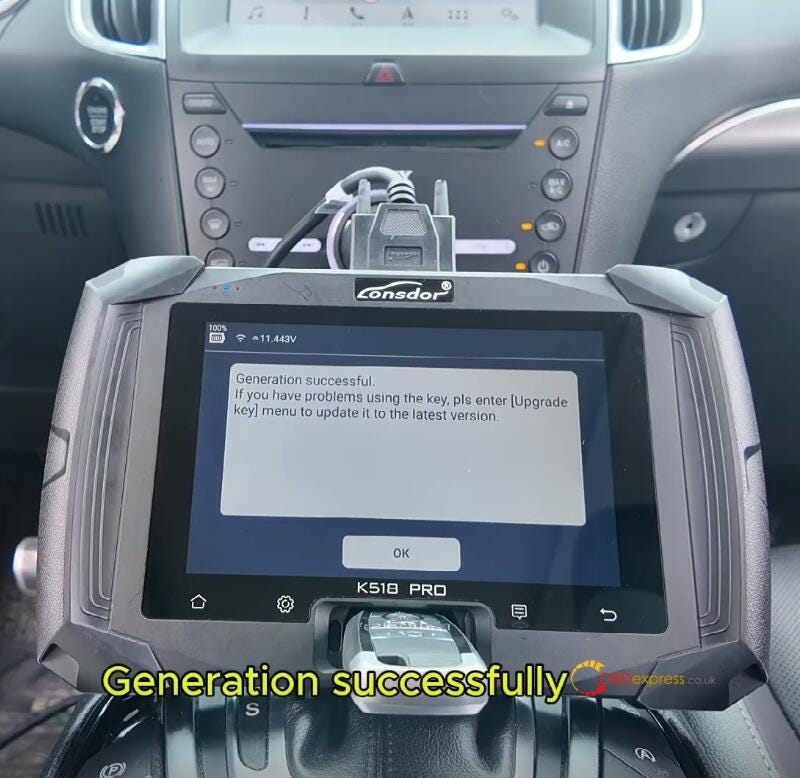 Lonsdor K518 PRO All Key Lost Programming for 2017 Ford Edge