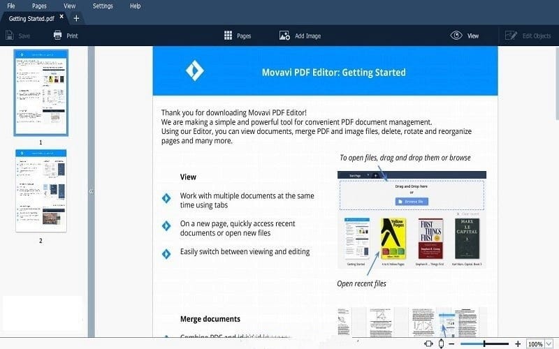 Movavi PDF Editor 1.5 Free Download For Windows PC