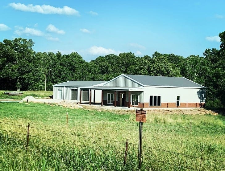 Exterior of EProtect Restoration Bradley Barndominium in Arkansas