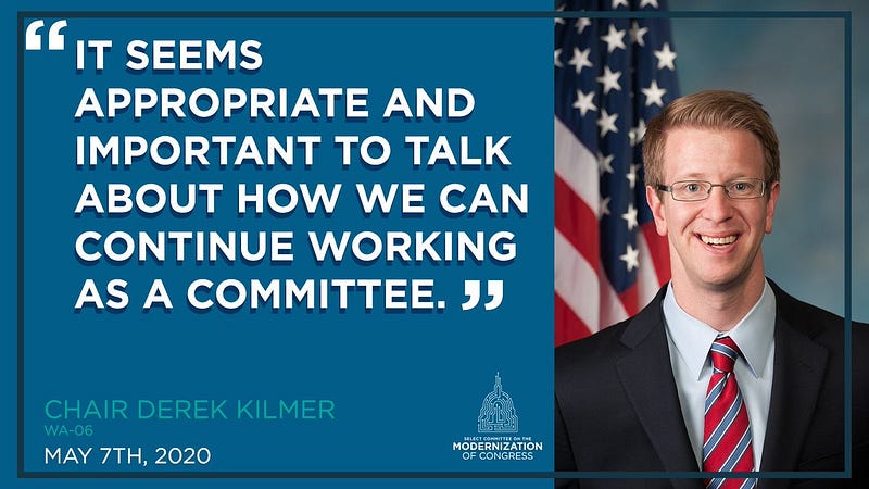 Thread Select Committee On The Modernization Of Congress Reflects On First Virtual Discussion