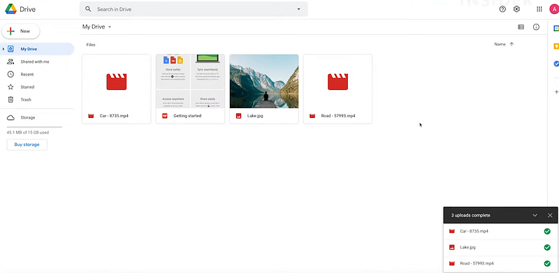 Google Drive homepage | home to google project management tools