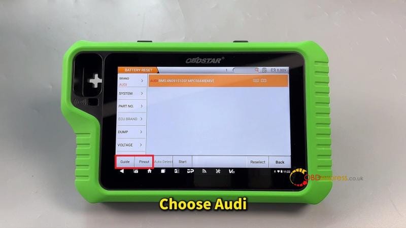 How to Clear Audi BMS Crash Data with OBDSTAR G3