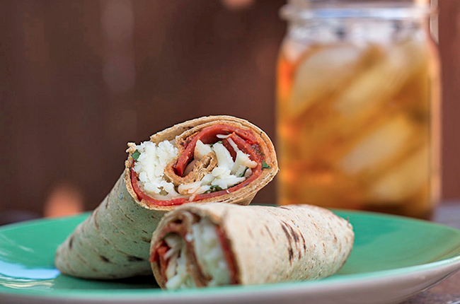 skinny pizza wrap