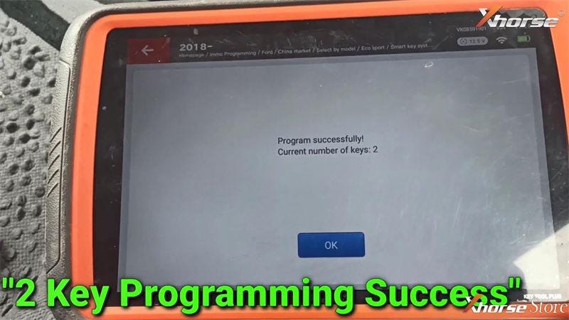 Xhorse VVDI Key Tool Plus Program Ford Ecosport 2019 AKL