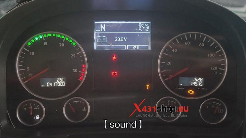 LAUNCH X431 V+ HD_Test MAN TGM 調光器とブザー