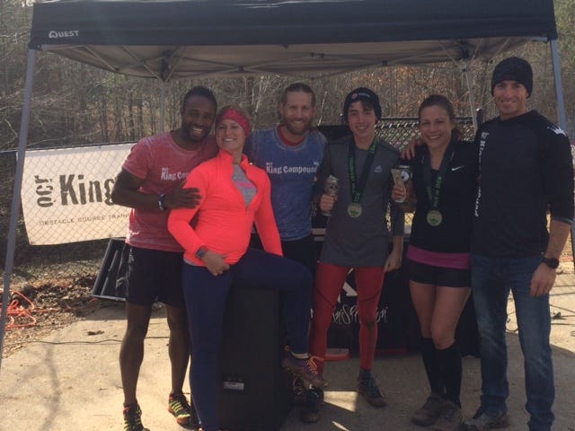 OCR King Compound Co-founders with Male and Female first place winners Chris Acuff and Rachel Watters
