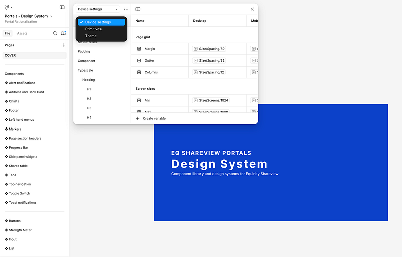 Our design system duplicated for a new client.