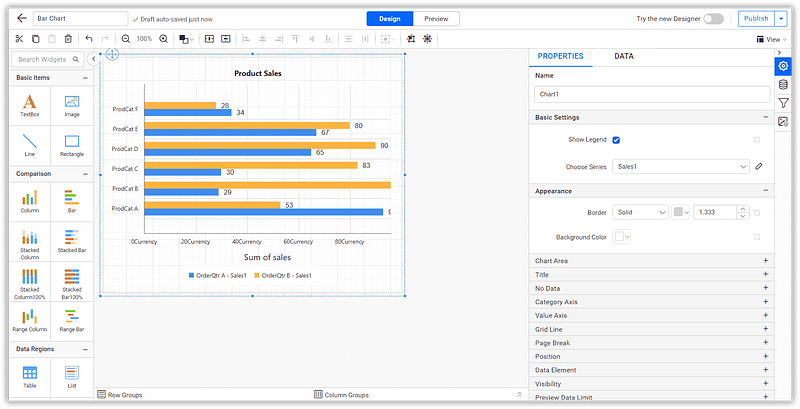 Report Designer Page