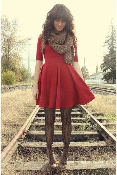 vday flare dress