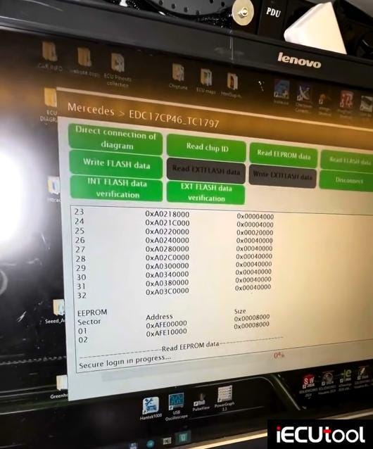 Launch X431 ECU Programmer Read and Write Benz EDC17CP46 ECU