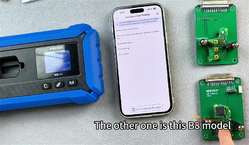 How to Modify Key ID by KEYDIY KD-X4 and FGB25 FGB08 Keys