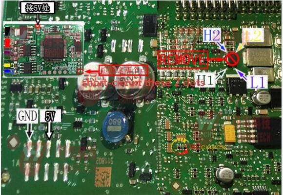 Yanhua MB CAN Filter 18 in 1 Diagrams for BMW