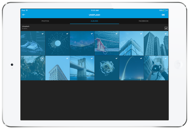 Select photos videos Quik