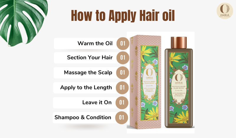 How to apply Hair oil