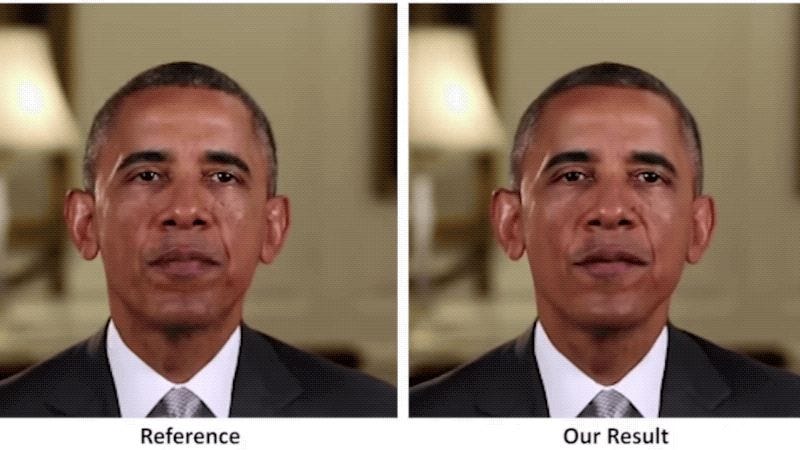 Deepfake example with Barack Obama
