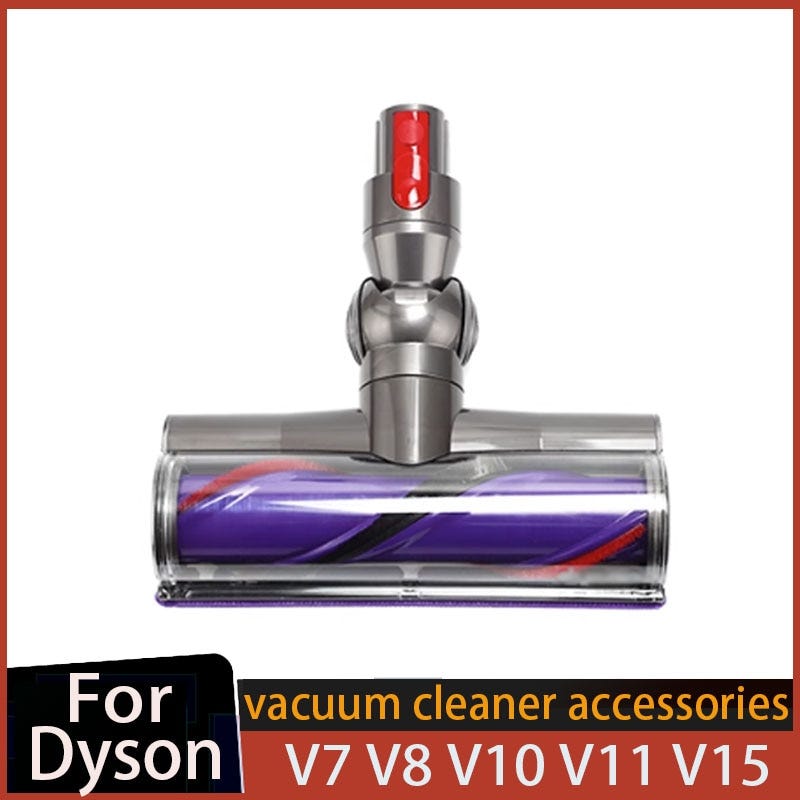 Electric Direct Dirve Vacuum Head for Dyson V7 V8 V10 V11 V15 Hardwood Floor Attachment Bristle Roller Brush Parts
