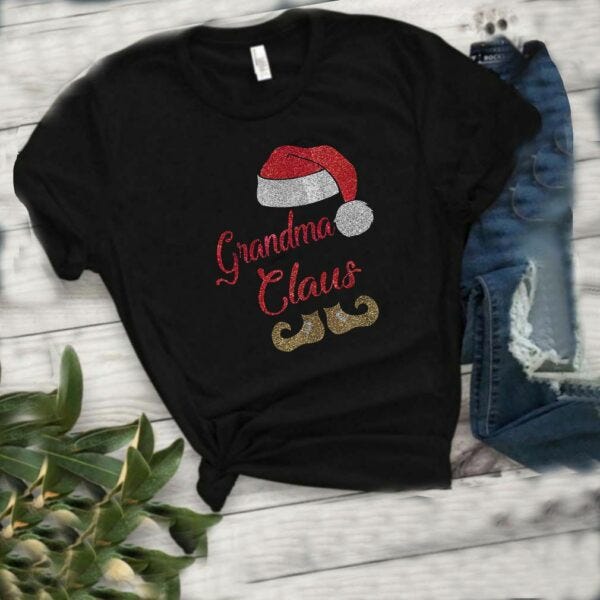 grandma santa shirt