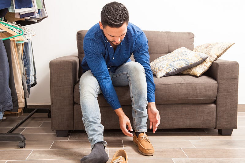 buying good fitting shoes to prevent falls