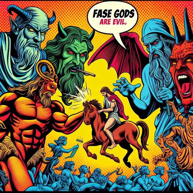 false gods are evil