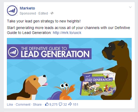 Facebook infeed native advertising