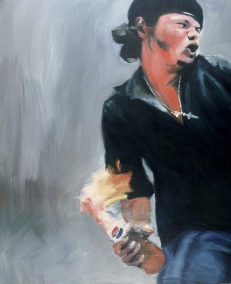Joy Garnett , Molotov, 2003.