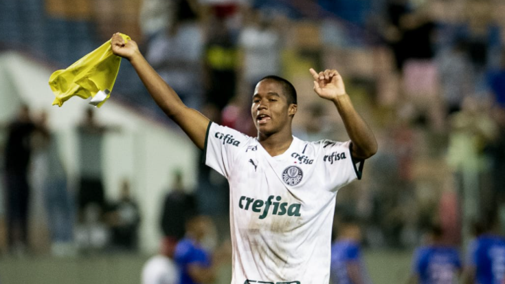 Endrick, de apenas 15 anos, é o grande destaque do Palmeiras na Copa Júnior 2022. 
