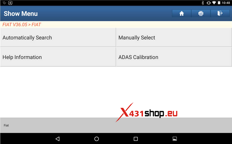 LAUNCH-X431_Fiat ADAS Front Camera Calibration Guide