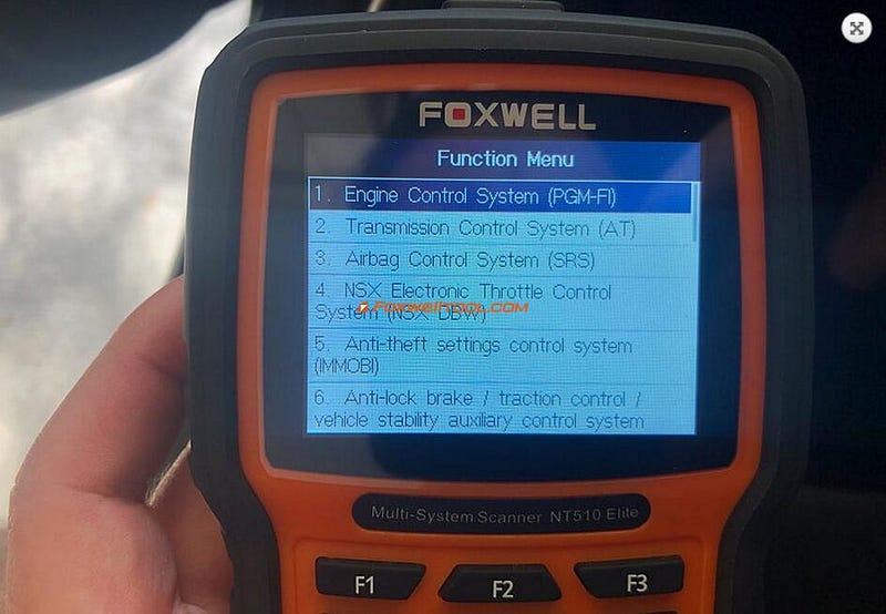 Honda Accord Civic throttle body relearn with Foxwell NT510 Elite