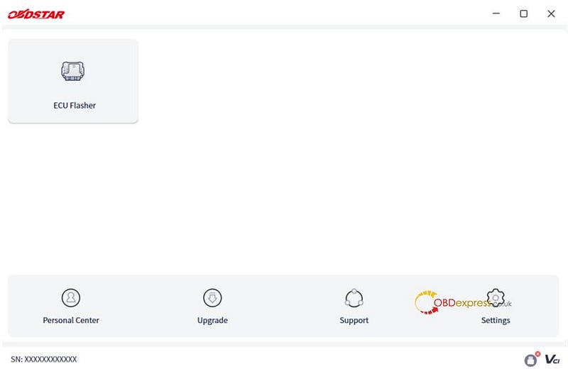OBDSTAR ECUマスタークイックガイド