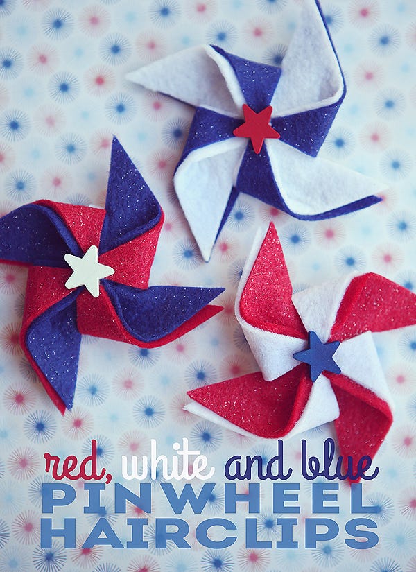 Here's a list of 25 easy Fourth of July crafts that you can do with your kids or just to decorate for a festive party. Appropriate for young kids to adult.