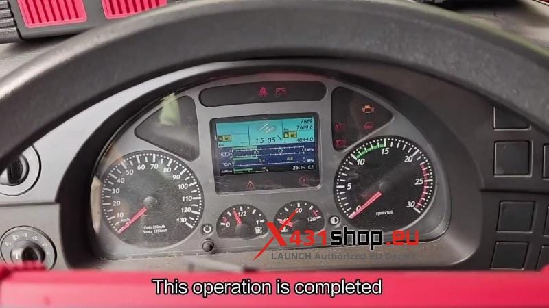 Genlyon C6 Truck OBD Light Test with Launch X431 PAD V HD