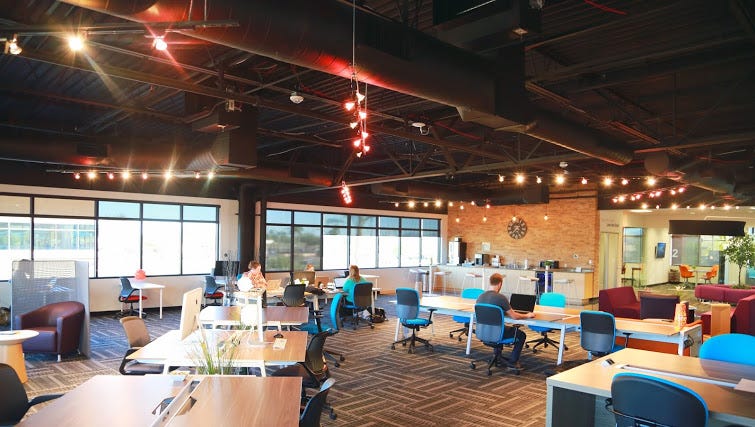 Photograph of the interior of EZ Spaces