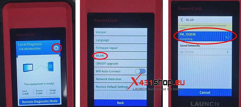 LAUNCH SmartLinkファームウェアの修復方法