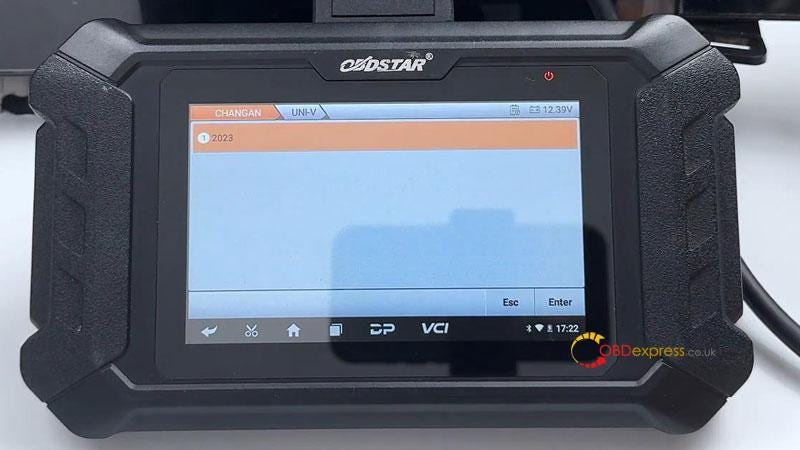 OBDSTAR ODO Master Calibrate CHANGAN UNI-V Cluster Mileage