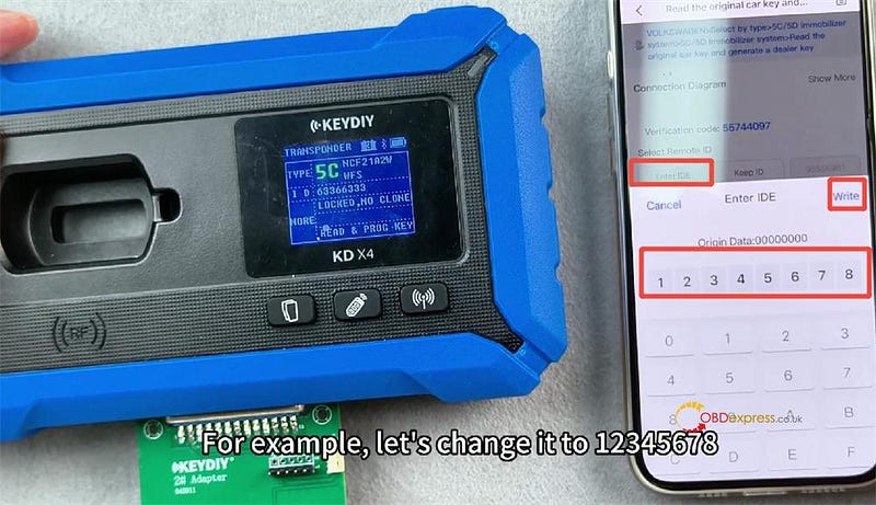 How to Modify Key ID by KEYDIY KD-X4 and FGB25 FGB08 Keys
