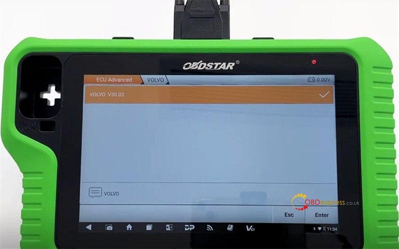 OBDSTAR X300 Classic G3 Reset Volvo ABS Code via OBD