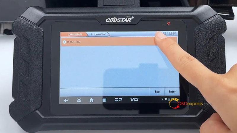 OBDSTAR ODO Master Calibrate CHANGAN UNI-V Cluster Mileage