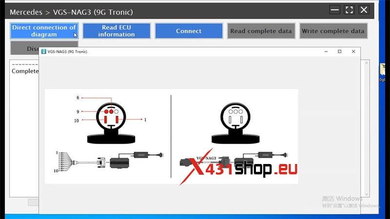 Launch X431 GIII PC Adaptor Clone Mercedes VGS-NAG3 Gearbox