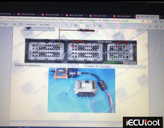 Foxflash Read and Write Renault Espace EDC16CP33 on Bench