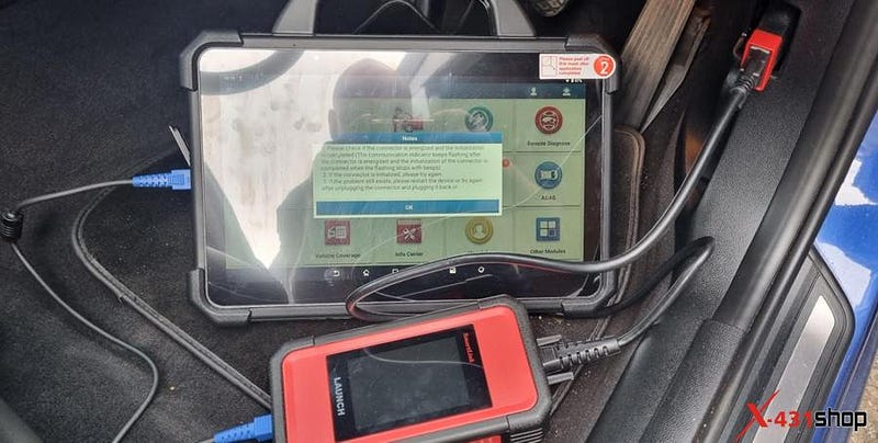 Launch X431 PAD VII Failed to Connect with SmartLink VCI Solution
