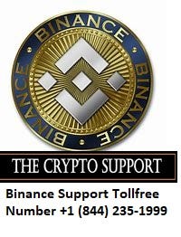 Binance Support Number +1–844 235 1999
