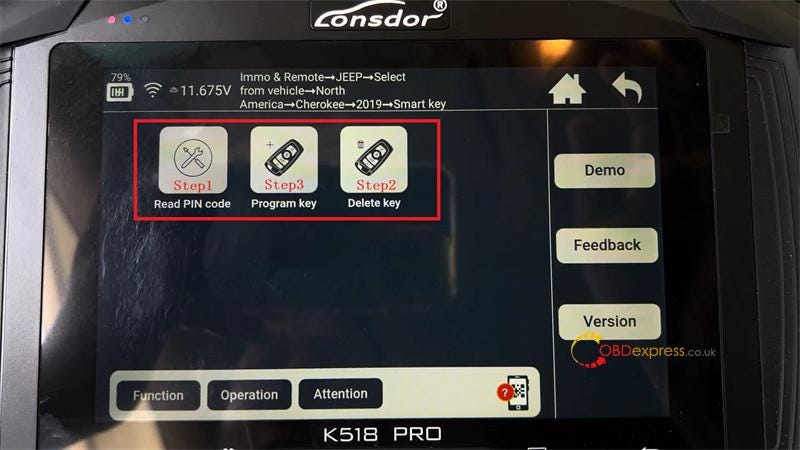 Lonsdor K518 Pro Program 2019 Jeep Cherokee All Key Lost OK